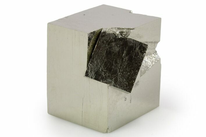 Shiny, Natural Pyrite Cube Cluster - Navajun, Spain #347329